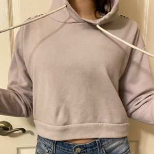 Lavender Cropped Mossimo Hoodie